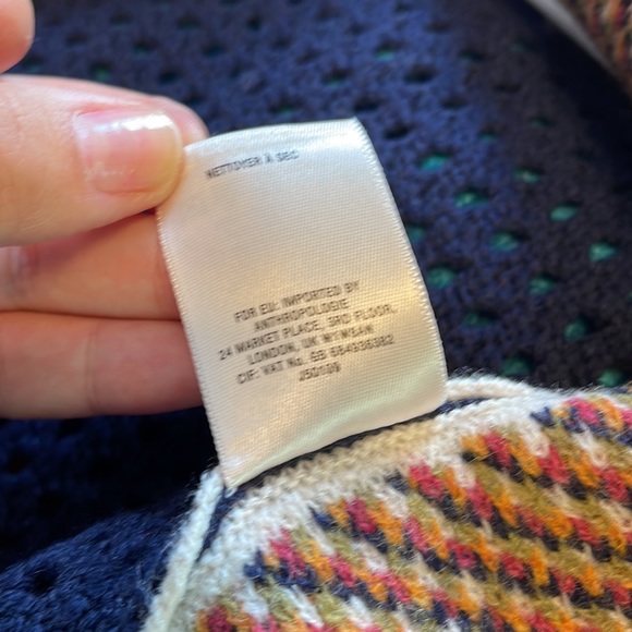 Anthropologie Boho Shawl made of 💯 Lambswool - Angel of the North - Picture 9 of 9